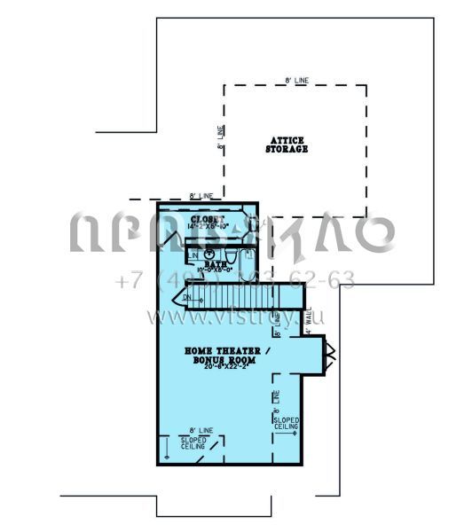 Проект одноэтажного дома с гаражом на три и более машин в американском стиле S5-312 (8318-00223)