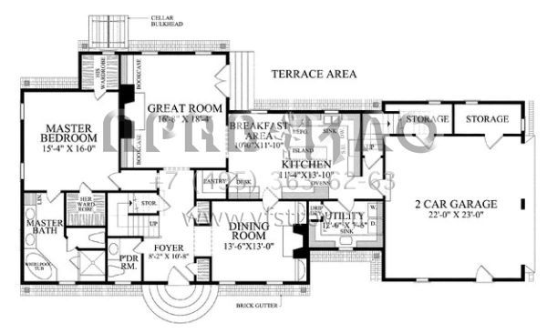 Проект двухэтажного дома с гаражом на две машины в классическом стиле S5-276 (7922-00172)