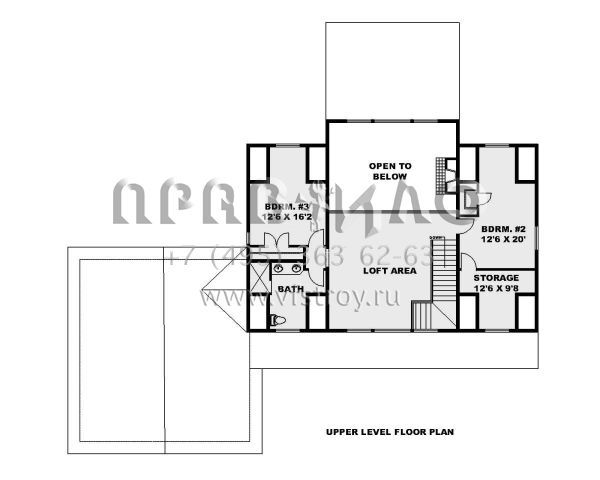Проект двухэтажного дома с гаражом на две машины в американском стиле S5-243 (039-00749)