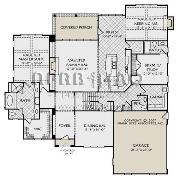 Проект двухэтажного дома с гаражом на две машины в английском стиле S5-344 (8594-00060)