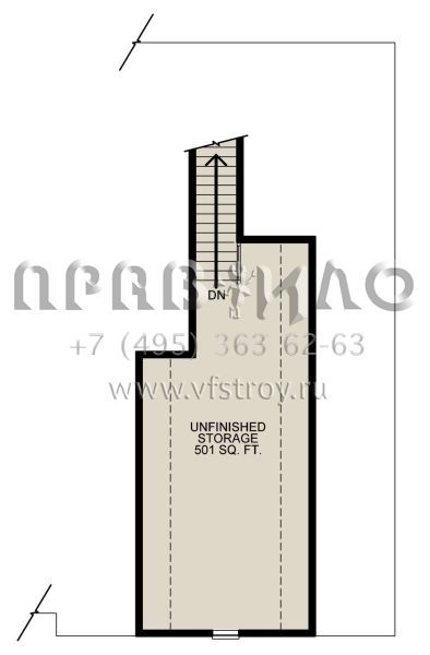 Проект одноэтажного дома с гаражом на три и более машин в стиле Ранчо S5-344 (402-01579)
