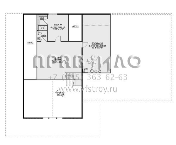 Проект двухэтажного дома с гаражом на три и более машин в стиле БарнХаус S5-382 (5032-00209)