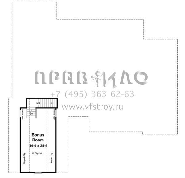 Проект одноэтажного дома с гаражом на две машины в стиле Ранчо S5-223 (348-00146)