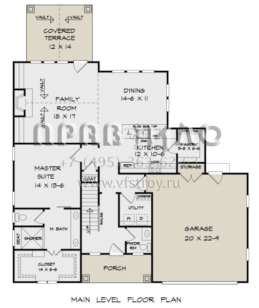 Проект двухэтажного дома с гаражом на две машины в американском стиле S5-188 (6082-00201)