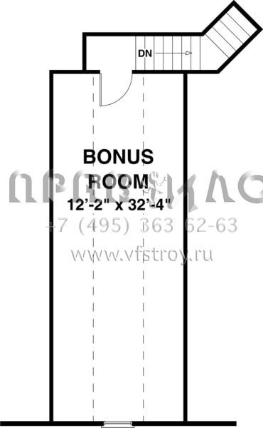 Проект одноэтажного дома с гаражом на три и более машин в американском стиле S5-167 (036-00203)