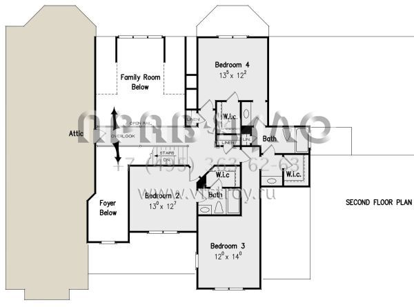 Проект двухэтажного дома с гаражом на три и более машин в английском стиле S5-323 (8594-00151)