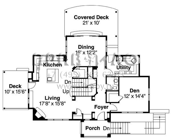 Проект трехэтажного дома с гаражом на две машины в английском стиле S5-226 (035-00576)