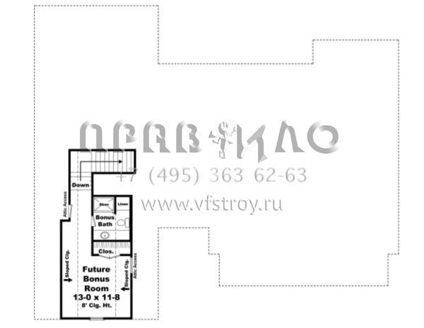Проект одноэтажного дома с гаражом на две машины в американском стиле S5-197 (348-00184)
