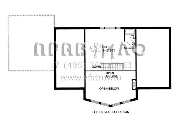 Проект одноэтажного дома с гаражом на две машины в стиле Ранчо S5-375 (039-00575)