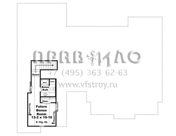 Проект одноэтажного дома с гаражом на две машины в стиле Ранчо S5-197 (348-00183)