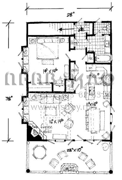 Проект двухэтажного дома с гаражом на две машины в современном стиле S5-108 (1907-00003)