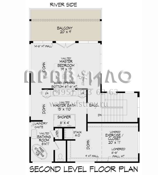 Проект двухэтажного дома с гаражом на две машины в современном стиле S5-319 (940-00714)