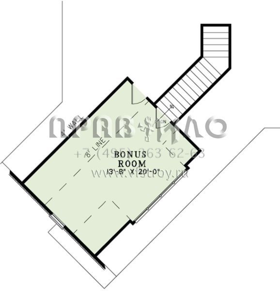 Проект одноэтажного дома с гаражом на две машины в английском стиле S5-224 (110-00999)