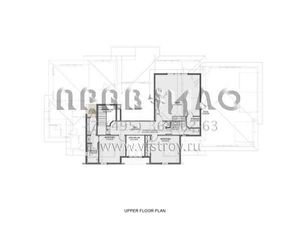 Проект двухэтажного дома с гаражом на три и более машин в современном стиле S5-363 (425-00050)
