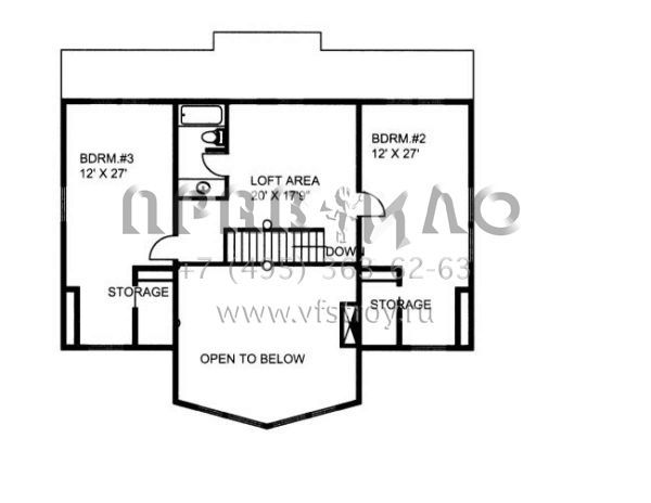 Проект двухэтажного дома с гаражом на две машины в скандинавском стиле S5-229 (039-00541)