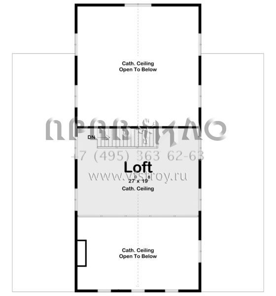 Проект двухэтажного дома с гаражом на три и более машин в стиле БарнХаус S5-261 (963-00625)