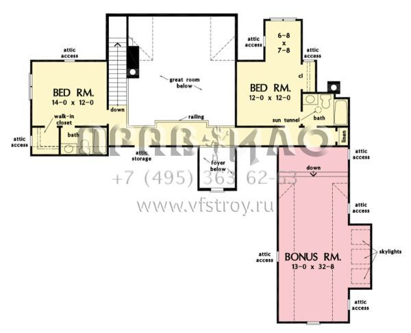 Проект двухэтажного дома с гаражом на три и более машин в американском стиле S5-262 (2865-00345)
