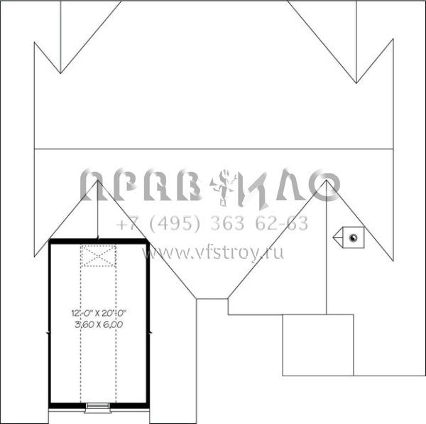 Проект двухэтажного дома с гаражом на две машины в английском стиле S5-167 (034-00648)