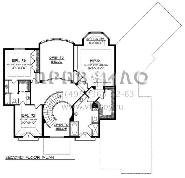 Проект двухэтажного дома с гаражом на три и более машин в английском стиле S5-387 (1020-00270)