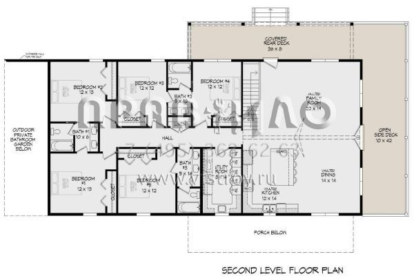 Проект двухэтажного дома без гаража в стиле БарнХаус S5-433 (940-00552)