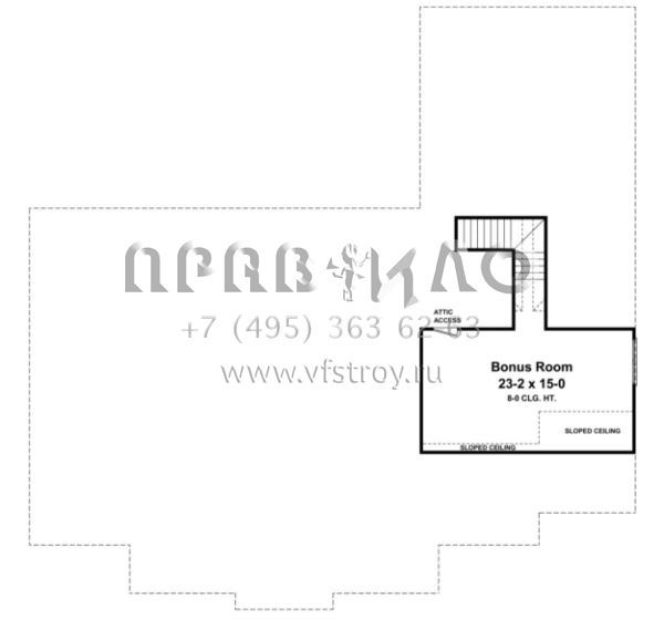 Проект одноэтажного дома с гаражом на две машины в стиле Ранчо S5-257 (348-00159)