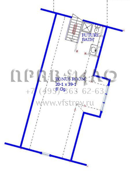 Проект двухэтажного дома с гаражом на три и более машин в современном стиле S5-300 (1637-00131)