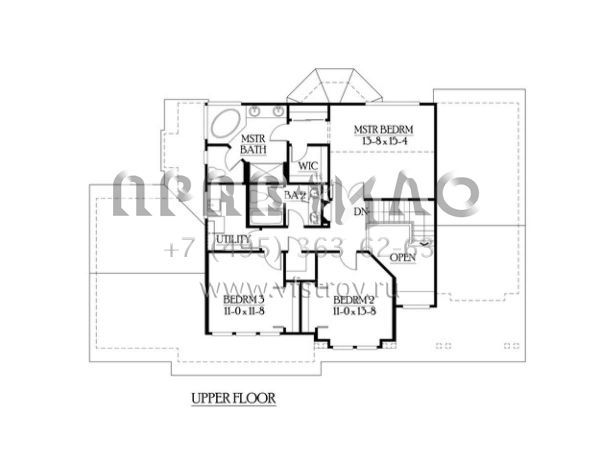 Проект двухэтажного дома с гаражом на три и более машин в стиле Шале S5-209 (341-00053)