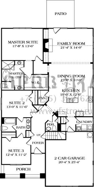 Проект одноэтажного дома с гаражом на две машины в современном стиле S5-188 (3323-00599)