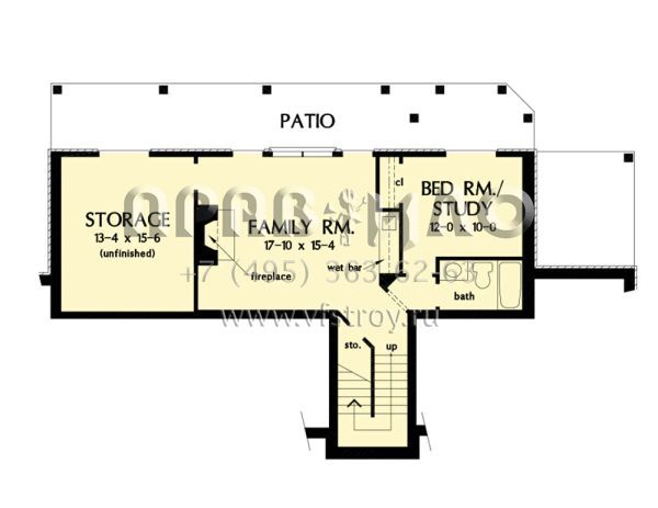 Проект двухэтажного дома с гаражом на три и более машин в стиле Шале S5-274 (2865-00231)