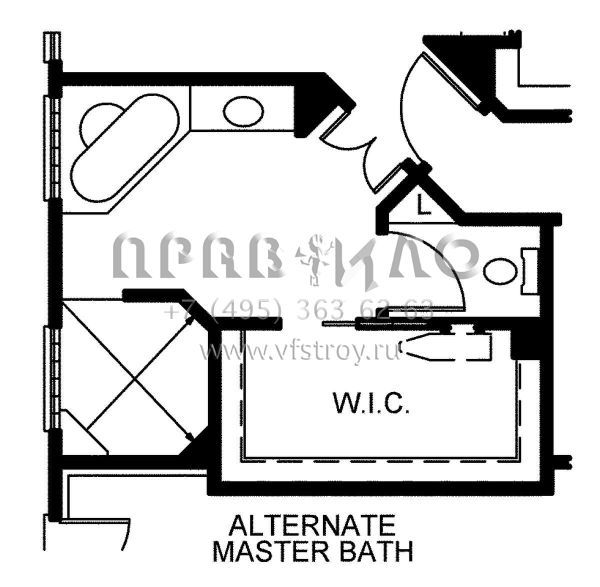 Проект одноэтажного дома с гаражом на три и более машин в американском стиле S5-194 (402-01548)