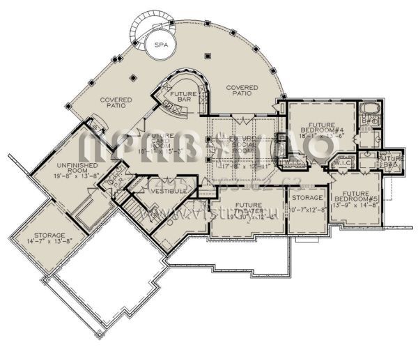 Проект одноэтажного дома с гаражом на две машины в современном стиле S5-291 (699-00333)