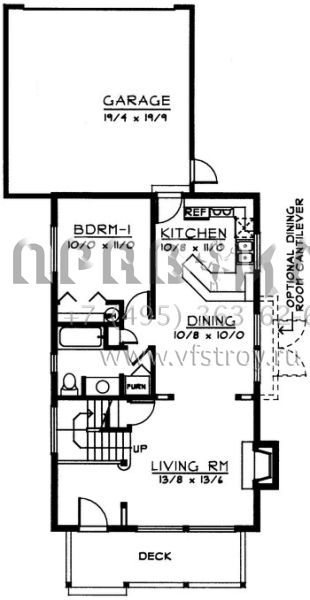 Проект двухэтажного дома с гаражом на две машины в современном стиле S5-116 (692-00093)