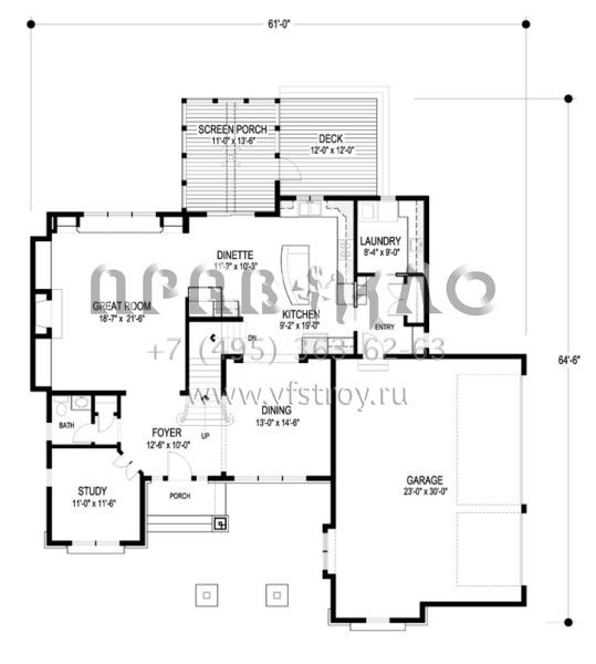 Проект двухэтажного дома с гаражом на три и более машин в американском стиле S5-278 (036-00217)