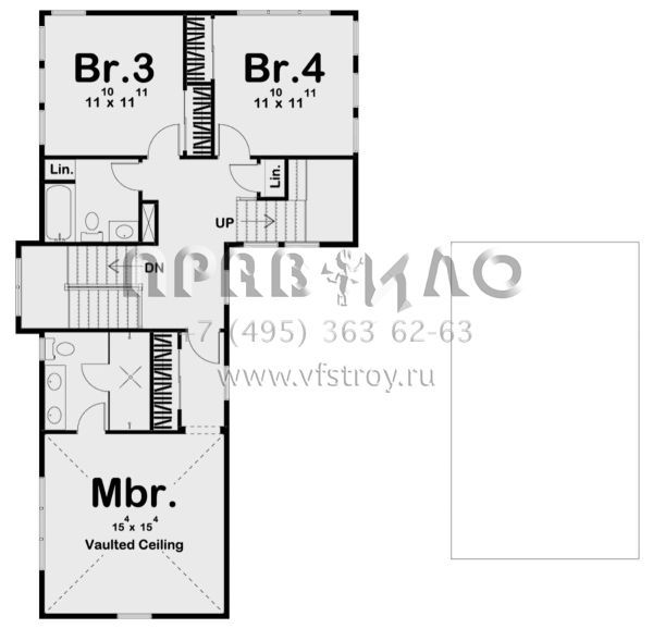 Проект двухэтажного дома без гаража в прибрежном стиле S5-274 (963-00374)