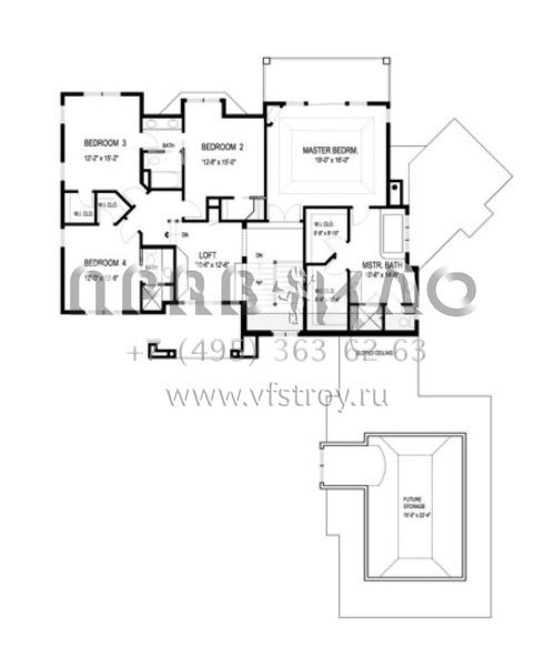 Проект двухэтажного дома с гаражом на три и более машин в современном стиле S5-578 (036-00213)