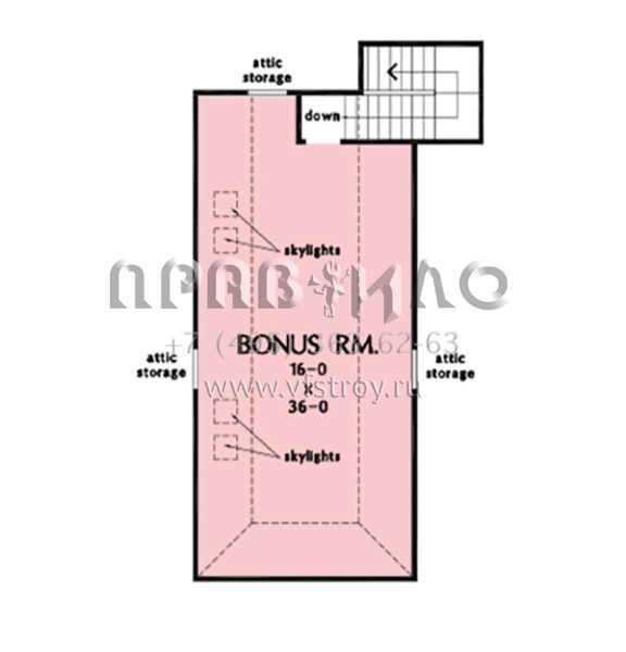Проект одноэтажного дома с гаражом на две машины в стиле Ранчо S5-292 (2865-00245)