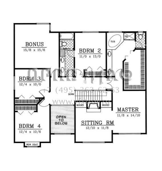 Проект двухэтажного дома с гаражом на три и более машин в современном стиле S5-313 (692-00160)