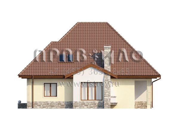 Проект двухэтажного дома с 4 спальнями S3-256 (Z48)