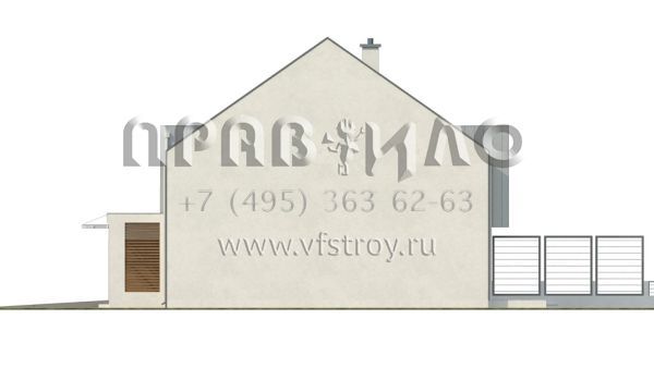 Проект таунхауса на две семьи  S3-156-3 (ZB5)