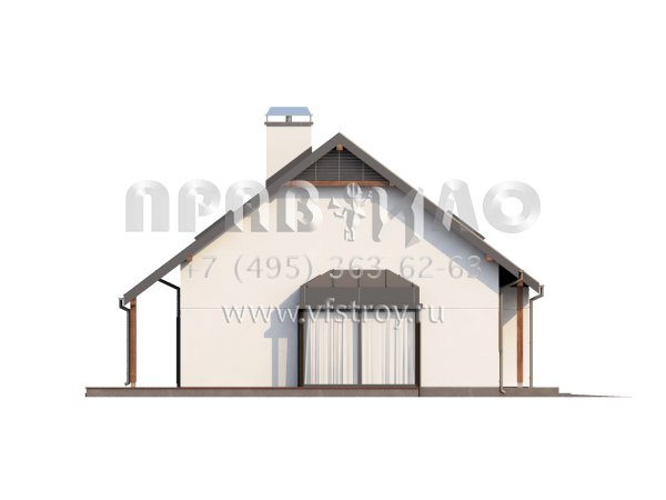 Проект квадратного в плане частного дома  S3-175 (Z186)