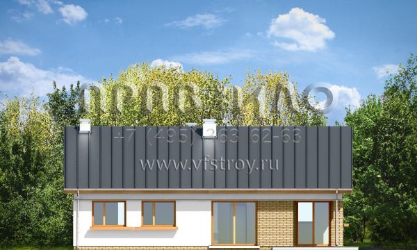 Проект простого в постройке загородного дома S8-128 (Оливка)