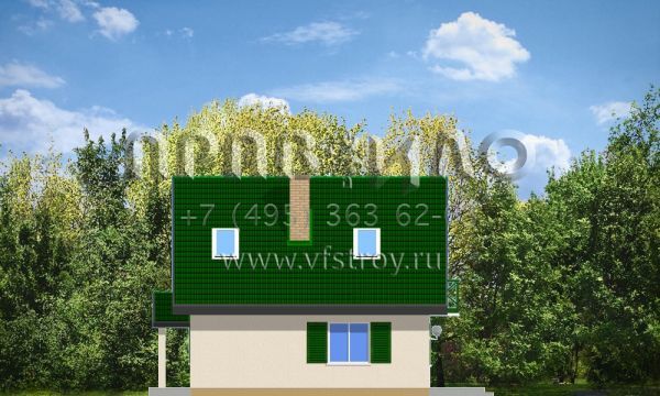 Проект легкого в возведении коттеджа S8-102 (Д03)