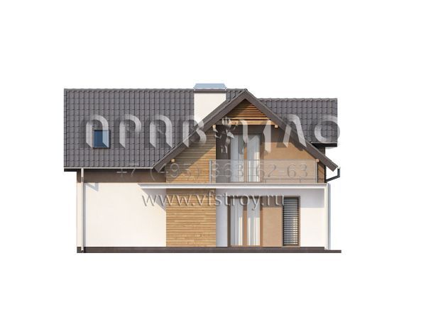 Проект частного дома для небольшой семьи S3-172 (Z197)