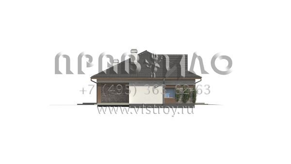 Проект коттеджа с встроенным в корпус гаражом S3-189-4 (Z153 GL)