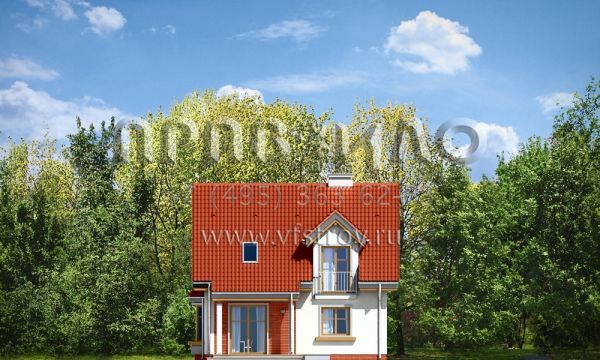 Проект квадратного дома с жилым чердаком S8-142-2 (Михалек)