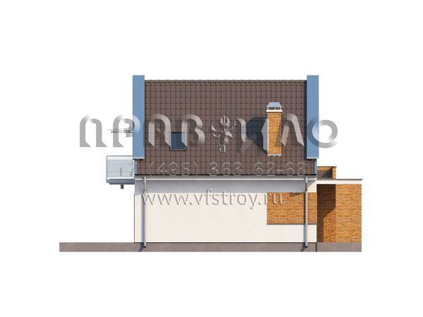 Проект функционального дома с мансардой  S3-111 (Z112)