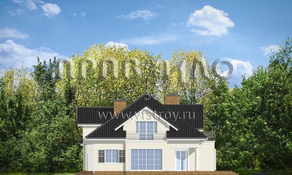 Проект коттеджа с колоннами S8-378 (Дом с Колоннами)