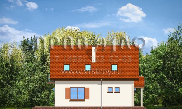 Проект небольшого дома с простой планировкой S8-110-2 (Первый дом)