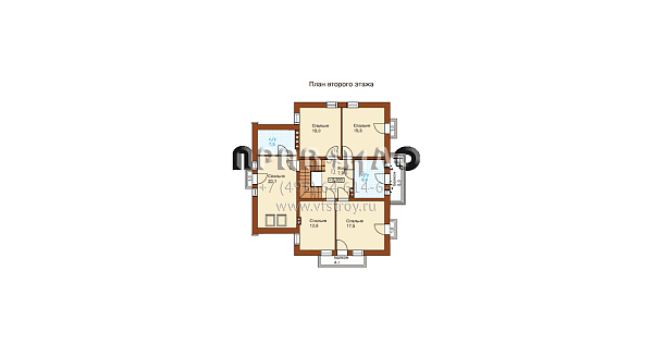 Современный 2-х уровневый дом с комфортной планировкой J-226-1P