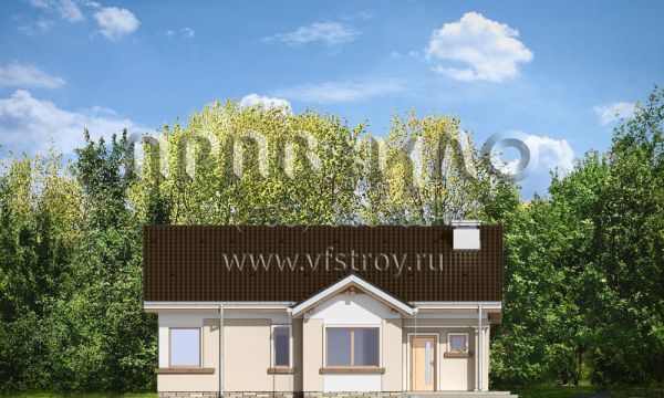 Проект одноэтажного коттеджа с тремя спальнями S8-104 (Киприан 2)